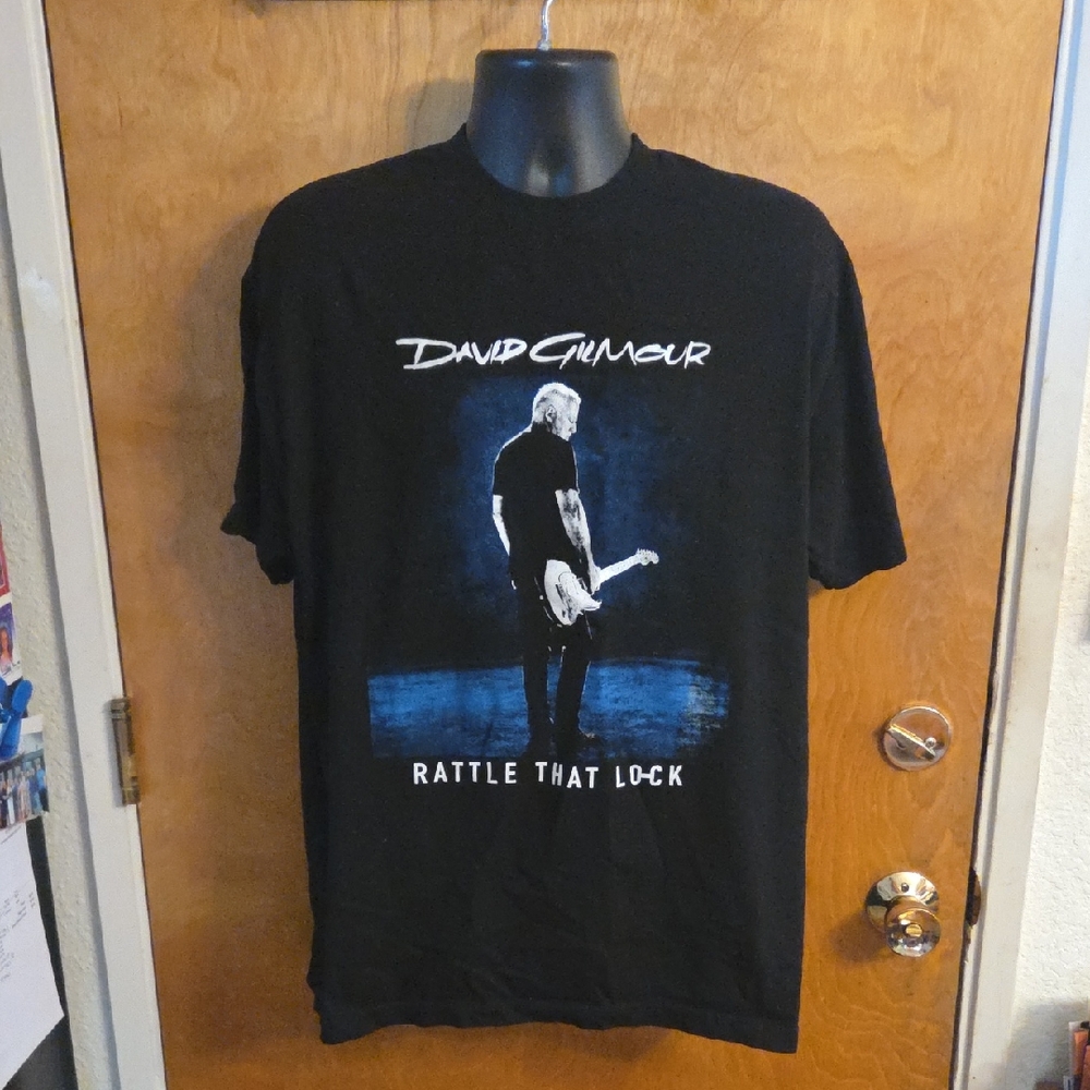 David Gilmour Rattle That Lock Pink Floyd 2016 Hollywood Bowl Concert T Shirt XL